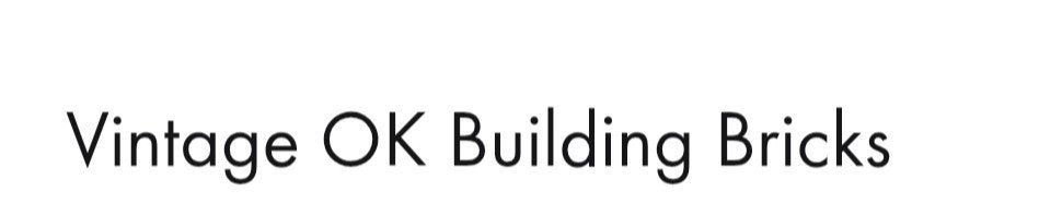 OK building bricks, Ophalen