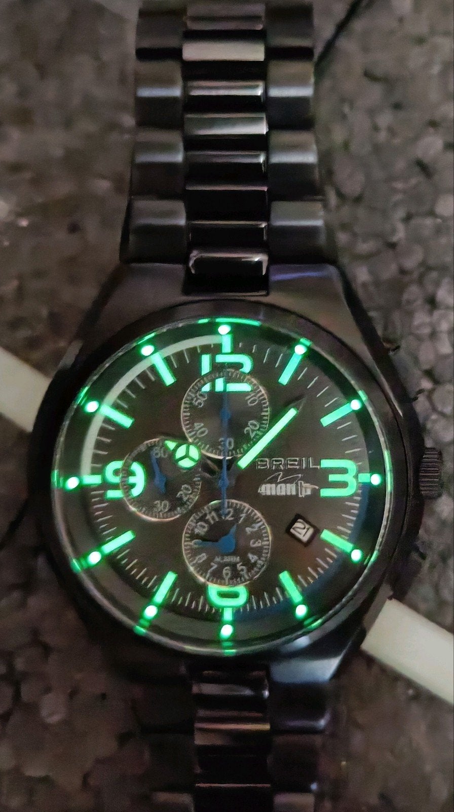 Breil Manta TW1356 Chronograaf, Zwart, IOS, Ophalen of Verzenden, Zo goed als nieuw