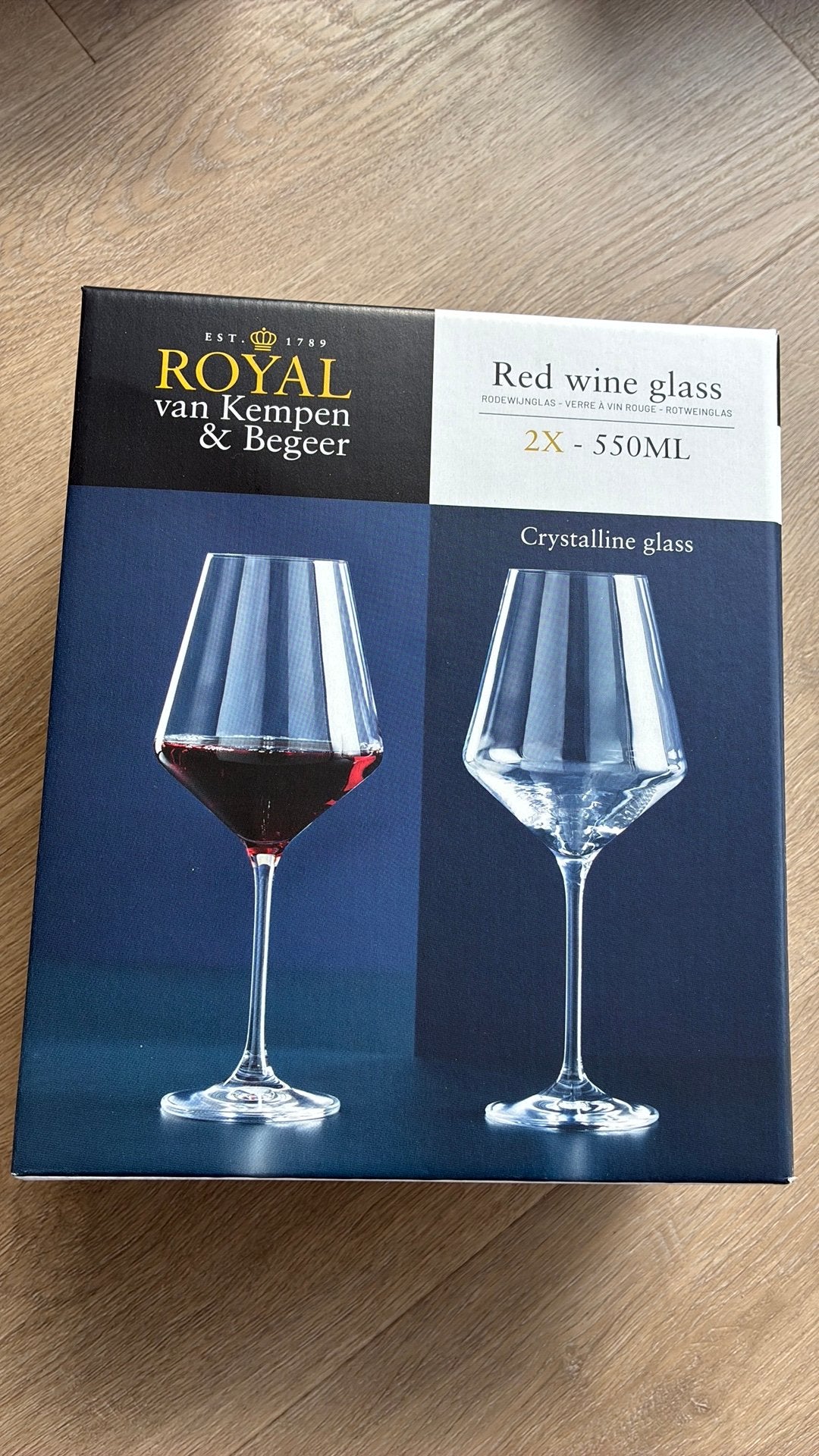 Nieuw Royal van Kempen & Begeer rode wijnglazen, Ophalen of Verzenden, Nieuw, Overige typen
