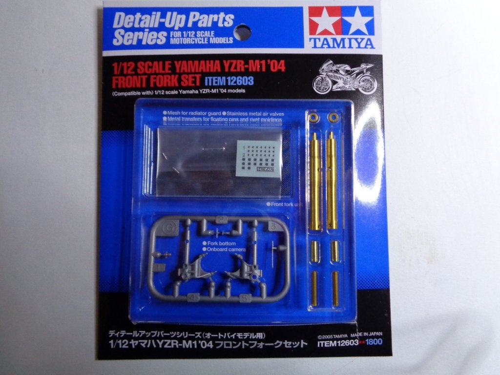 Forkset Tamiya 21603 voor 1:12 Tamiya Yamaha YZR-M1`04, Ophalen of Verzenden, Nieuw, 1:32 tot 1:50, Italeri