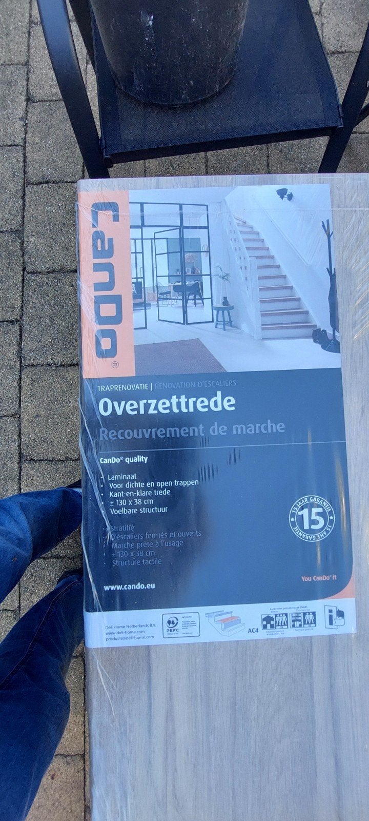 Cando overzet traptrede kleur Eiken Truffel, Ophalen of Verzenden, Minder dan 2 meter