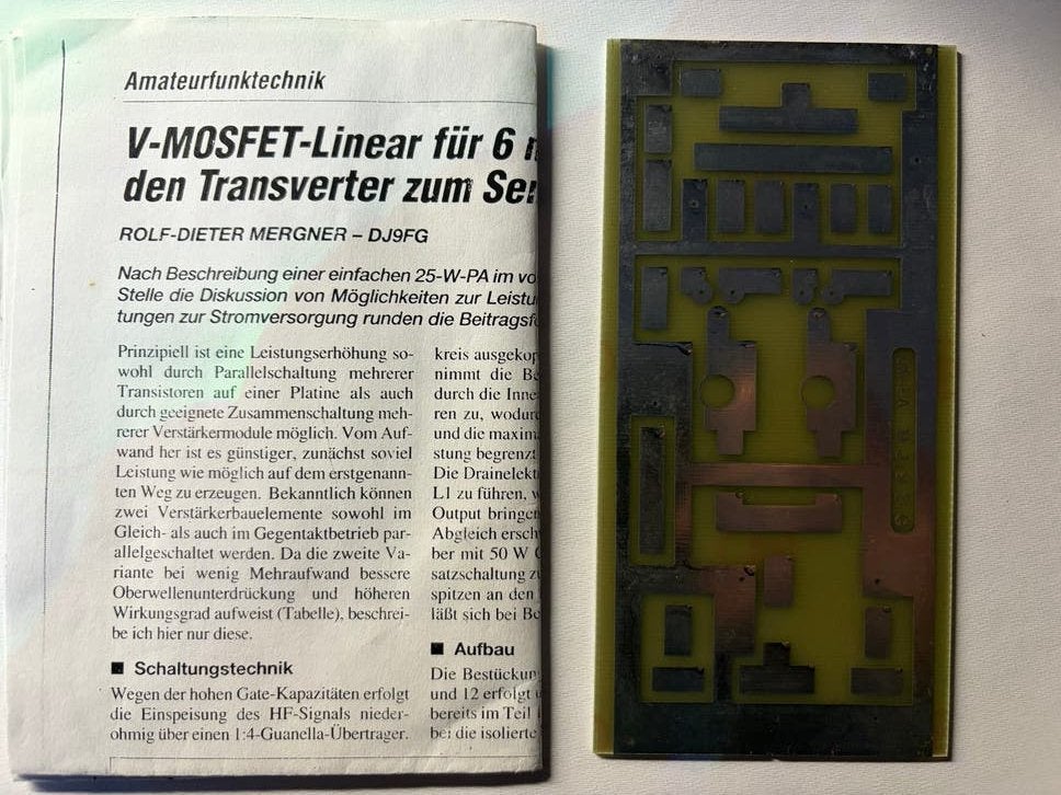 V-MOSFET-Linear printplaat voor zender, Ophalen of Verzenden, Nieuw, Overige typen, Overige