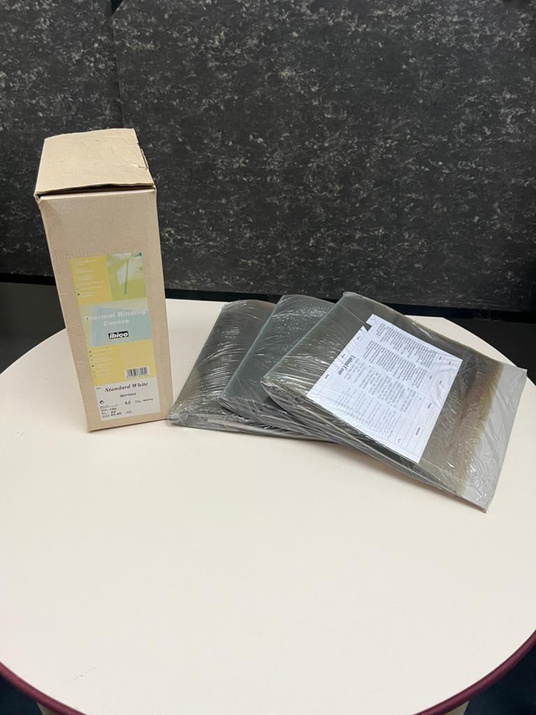 240 Thermische Mapjes / Omslagen Unibind Cover / Ibico, Diversen, Ophalen of Verzenden, Nieuw