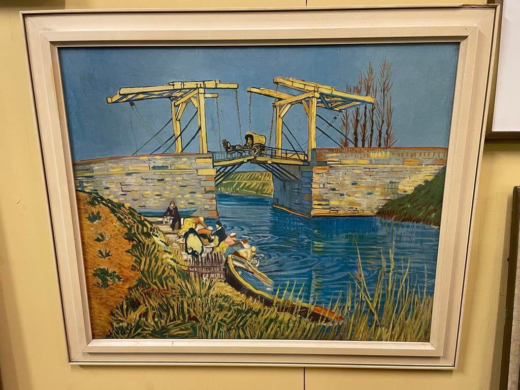 Schilderij: De ophaalbrug van Van Gogh, Antiek en Kunst, Ophalen