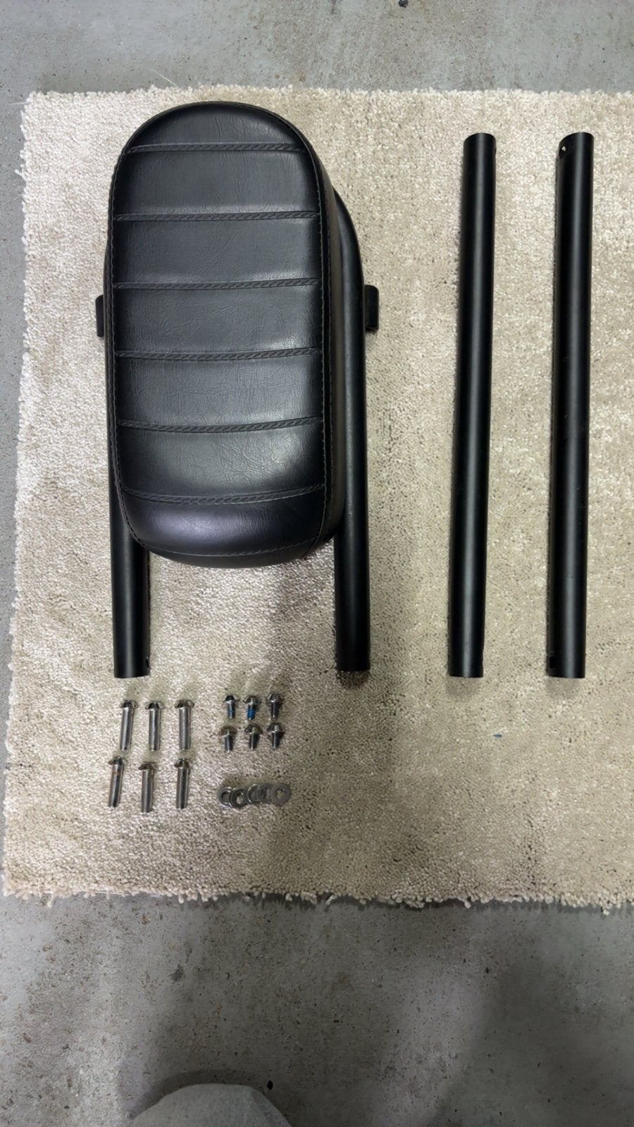 Comfortabel Fatbike Achterzitje - Zwart, Ophalen, Zo goed als nieuw, 15 t/m 25 kg, Achterzitje