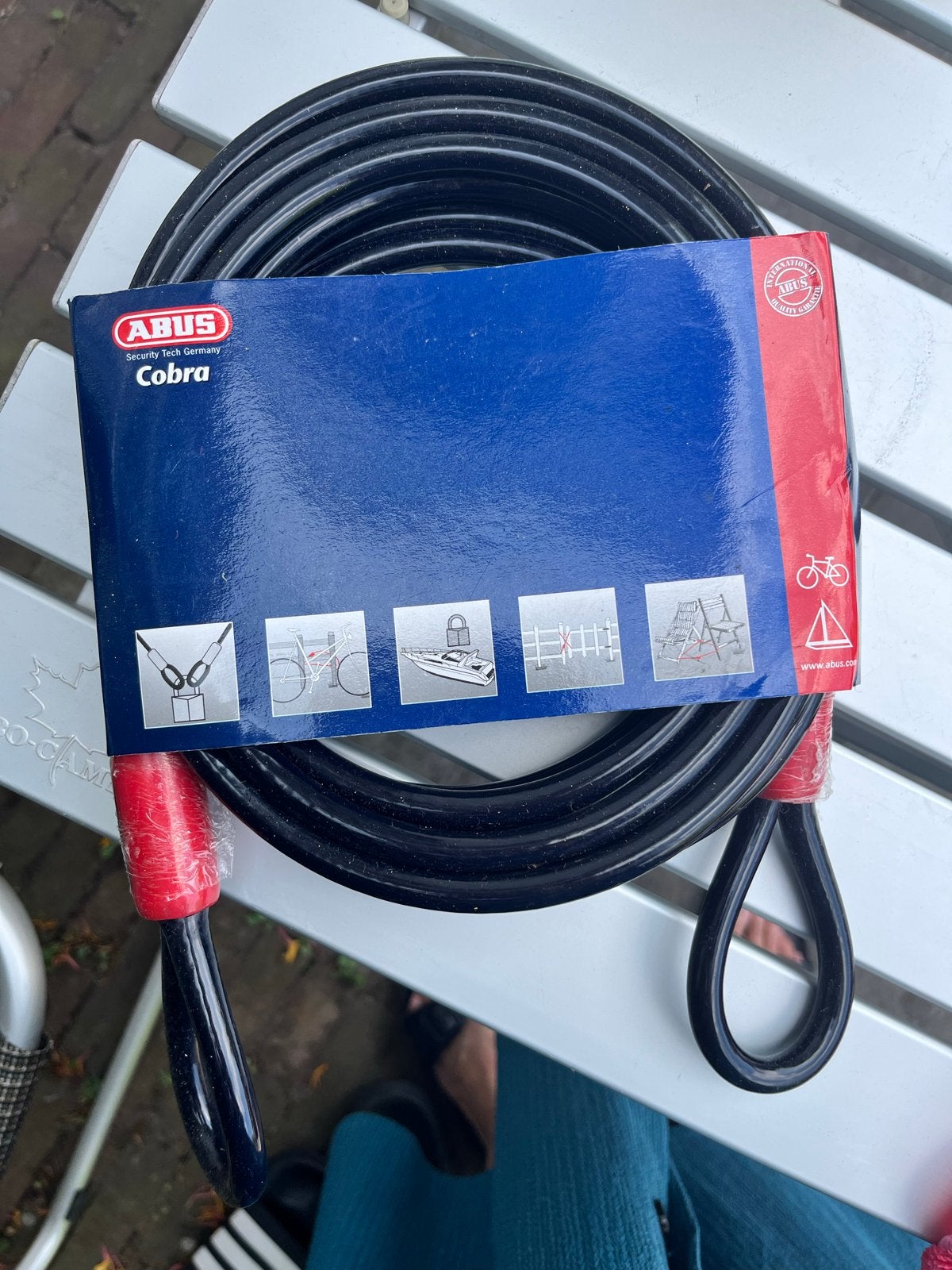 ABUS Cobra Kabelslot 500 cm - Nieuw, Ophalen of Verzenden, Nieuw, Kabelslot