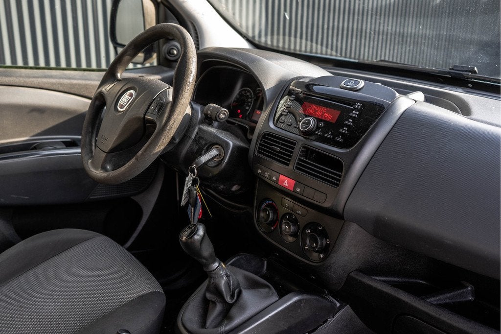 Fiat Doblò 1.3JTD Schuifdeur | Imperiaal | Airco (bj 2013), Euro 5, Stof, Gebruikt, Zwart