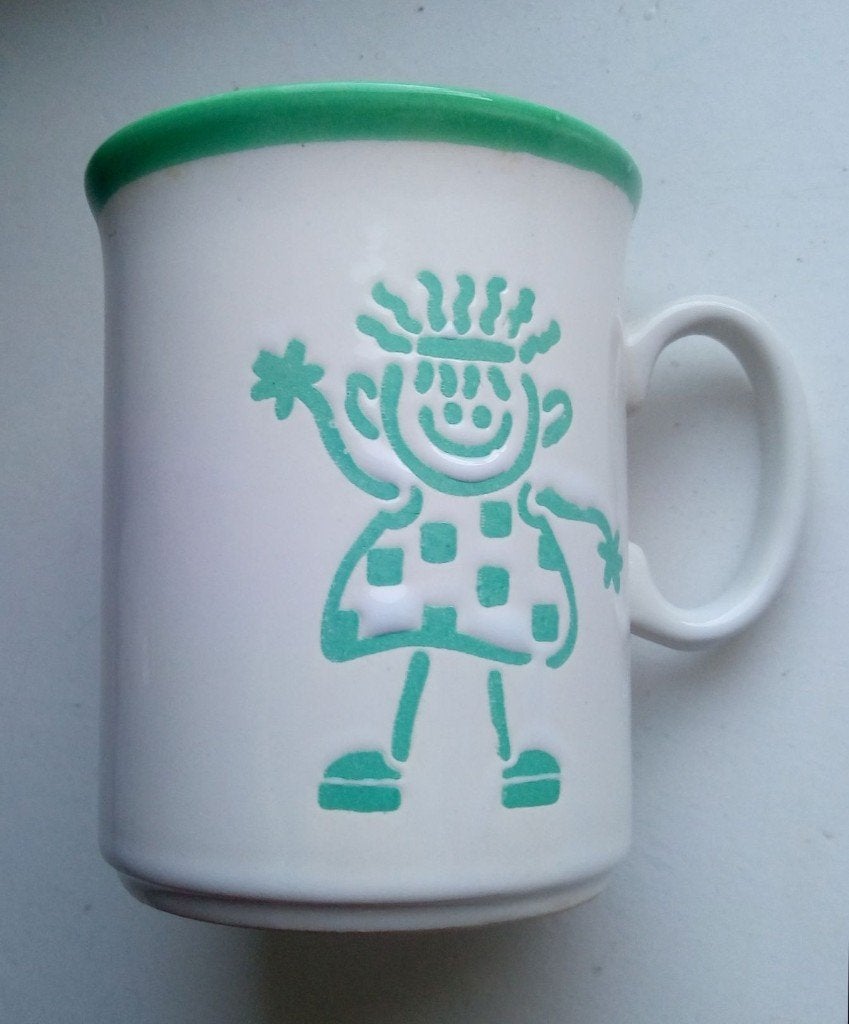 Mok Just Mugs Made in England, Verzenden, Zo goed als nieuw, Overige materialen, Kop en/of schotel