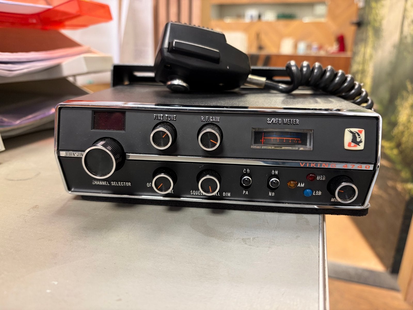 Johnson viking 4740 radio ontvanger, Telecommunicatie, Zenders en Ontvangers, Ophalen, Zo goed als nieuw, Zender en Ontvanger