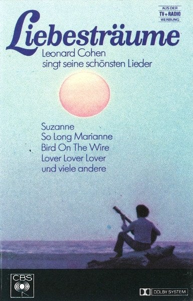 Leonard Cohen - Liebesträume Cassette (Pop/Rock)  Nieuw, Cd's en Dvd's, Cassettebandjes, 1 bandje, Ophalen of Verzenden, Voorbespeeld