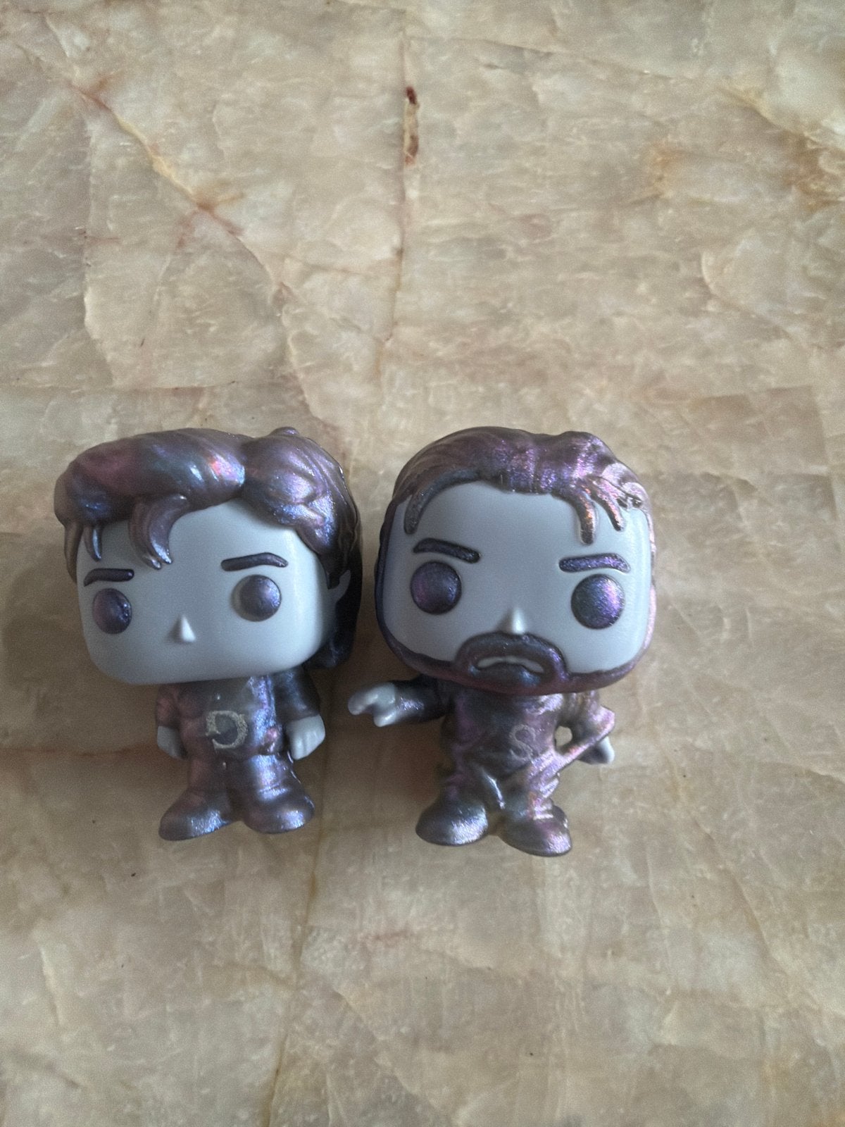 Funko Pop! Custom Stranger Things Steve and Hopper, Ophalen of Verzenden, Zo goed als nieuw