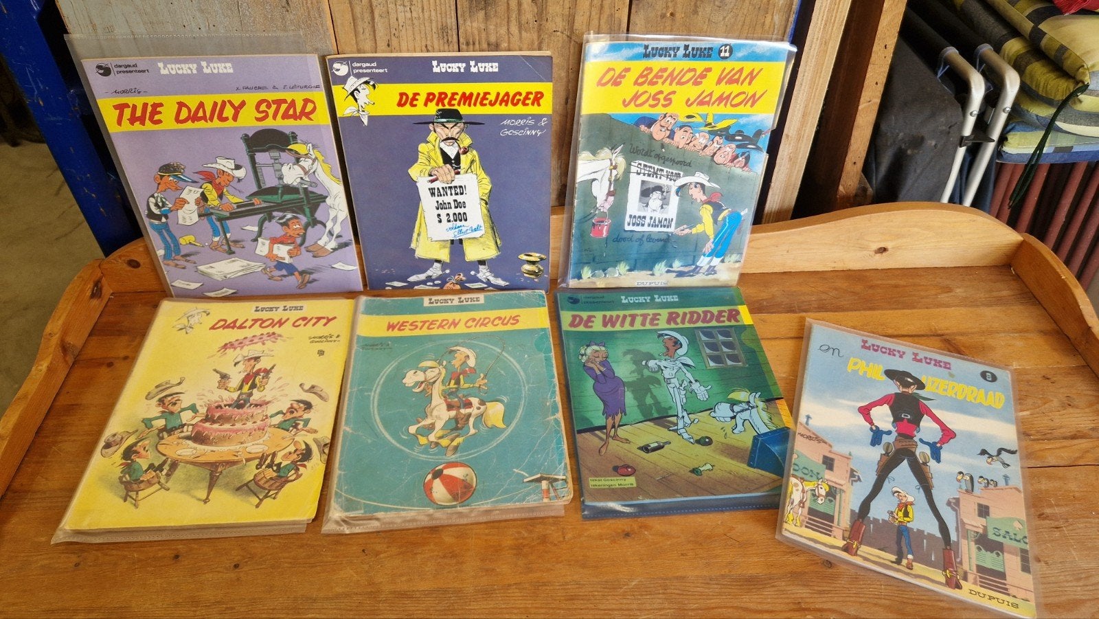 Verzameling Lucky Luke strips, Meerdere stripboeken, Ophalen of Verzenden, Gelezen