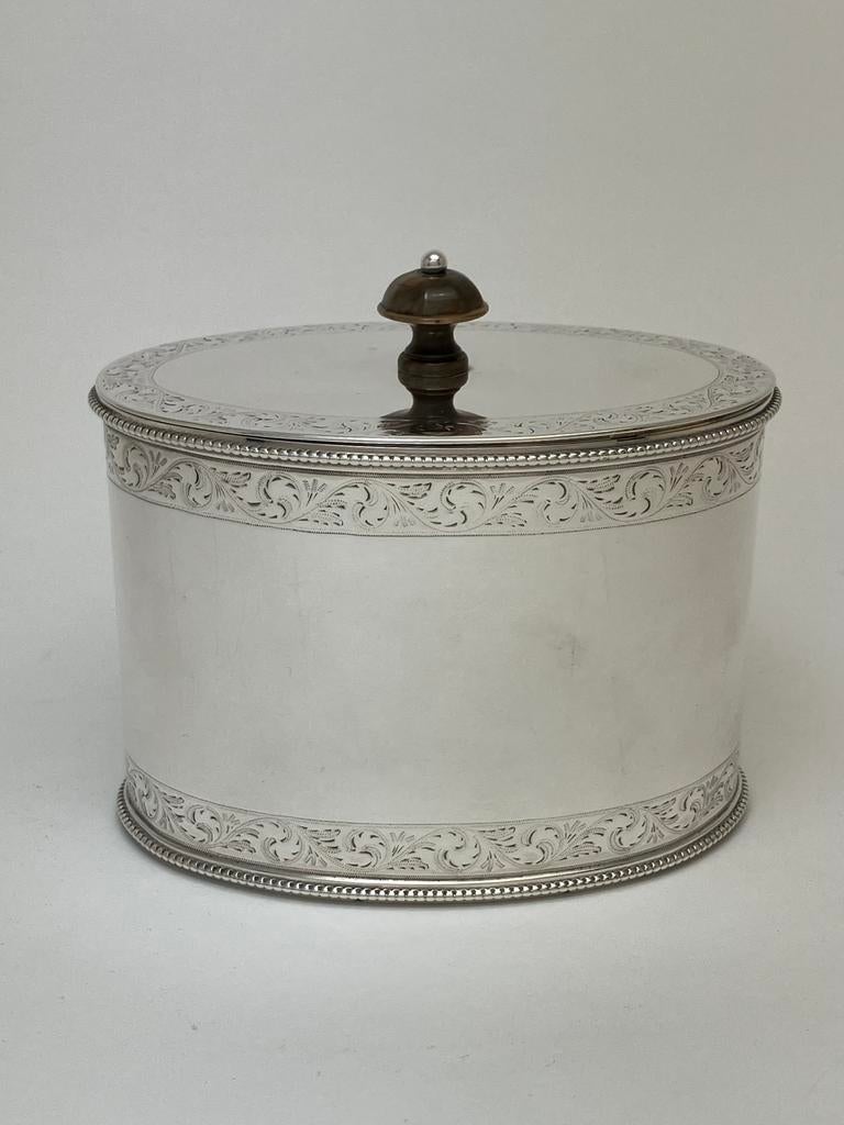 Zilver theebus, Bonebakker, Amsterdam, 1891-1915, Antiek en Kunst, Antiek | Goud en Zilver, Ophalen of Verzenden, Zilver