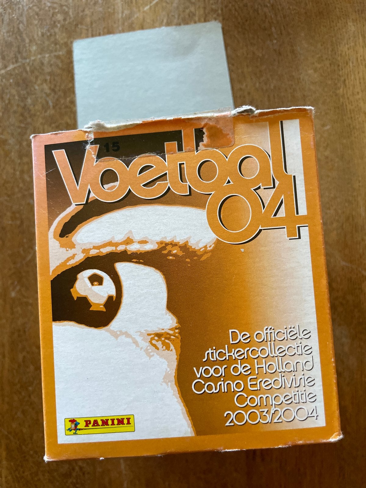 Panini Voetbal 04 lege box Eredivisie 2003/2004, Verzamelen, Ophalen of Verzenden, Nieuw, Overige binnenlandse clubs, Poster, Plaatje of Sticker
