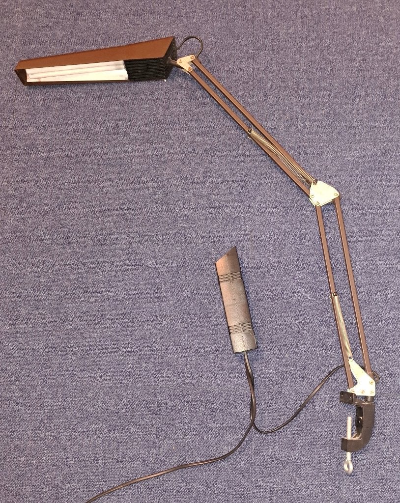 bureaulamp verstelbaar met bureauklem, Bureaulamp, Gebruikt, Overige merken, Vintage