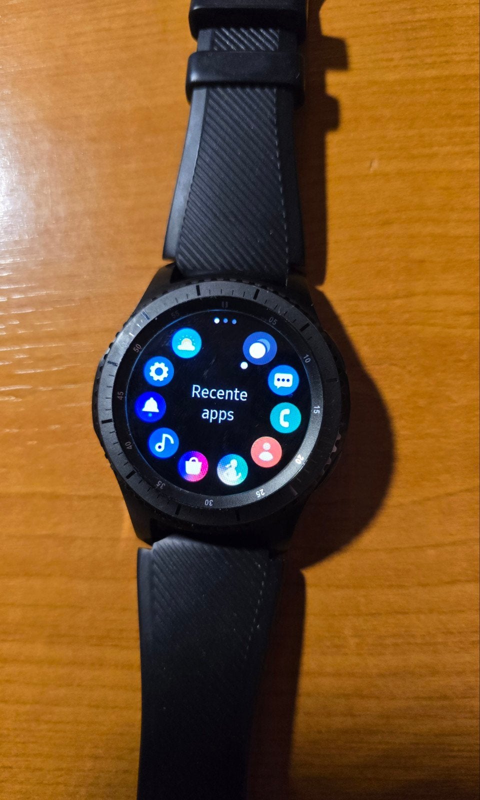Samsung Gear S3 Frontier Smartwatch Zwart, Sieraden, Tassen en Uiterlijk, Smartwatches, Gebruikt, Zwart, Ophalen of Verzenden