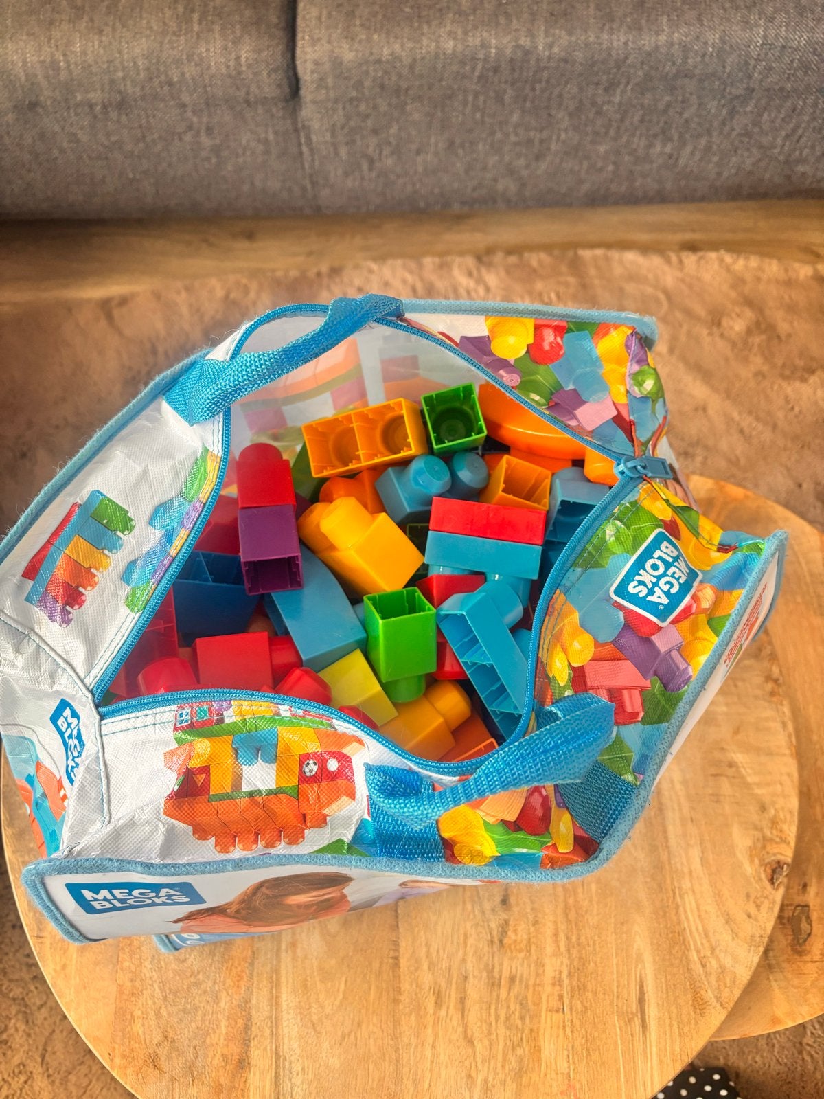 Mega Bloks Bouwblokken - 150 Stuks in Handige Tas, Ophalen, Zo goed als nieuw, Megabloks
