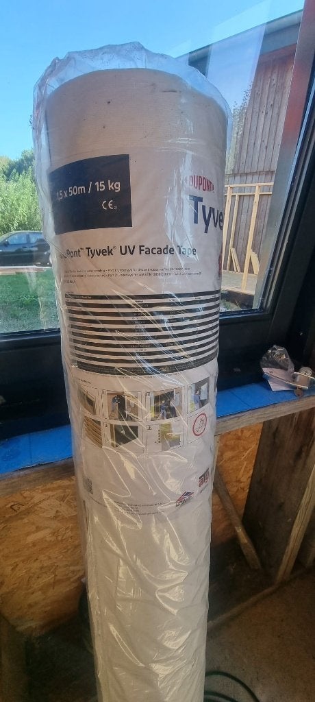 2xTyvek UV Facade dampopen folie met kleefstrook, Overige materialen, Nieuw, 15 m² of meer, Ophalen