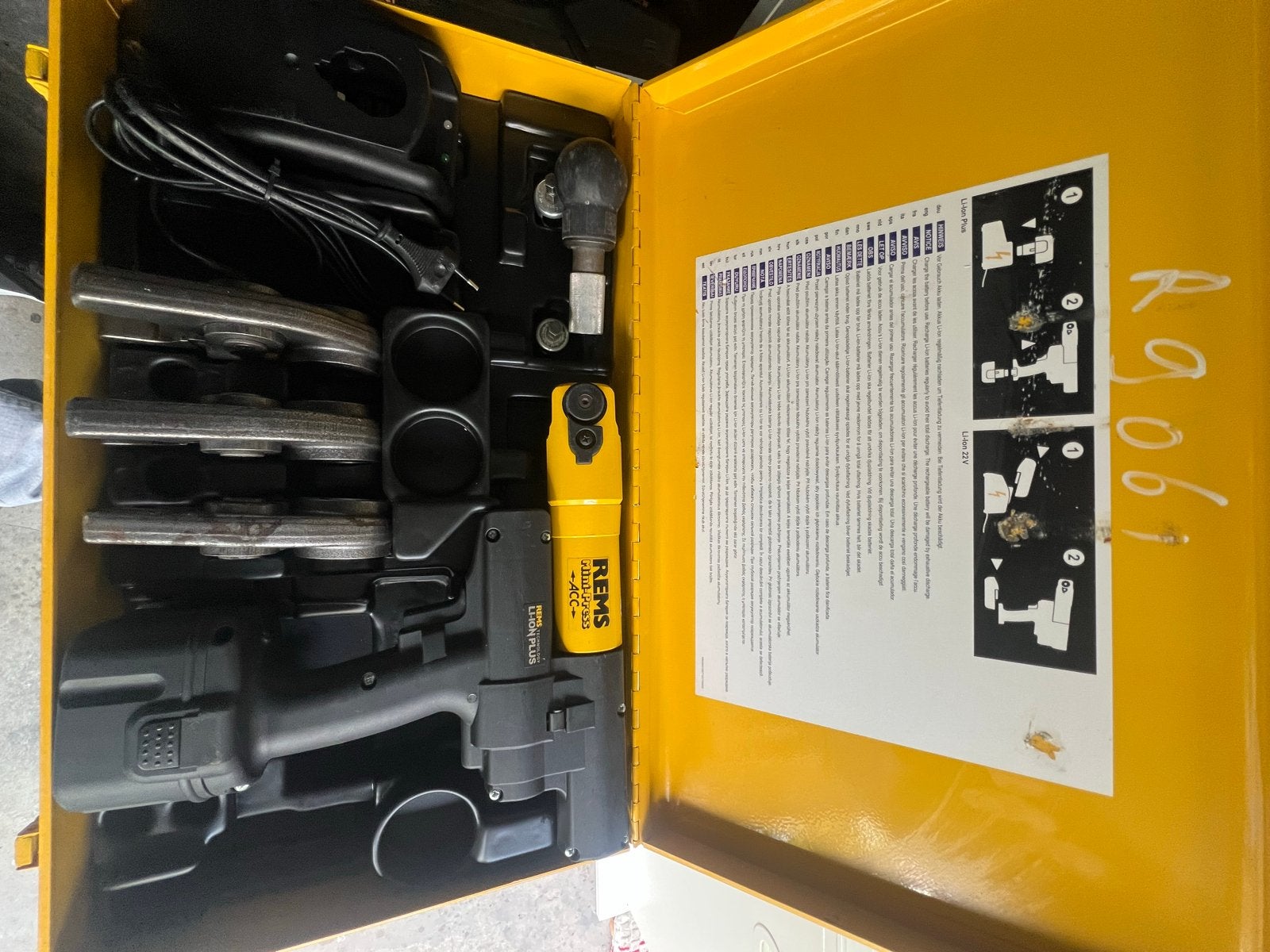 REMS Mini-Press ACC Li-Ion Plus perstang in koffer, Ophalen of Verzenden, Nieuw