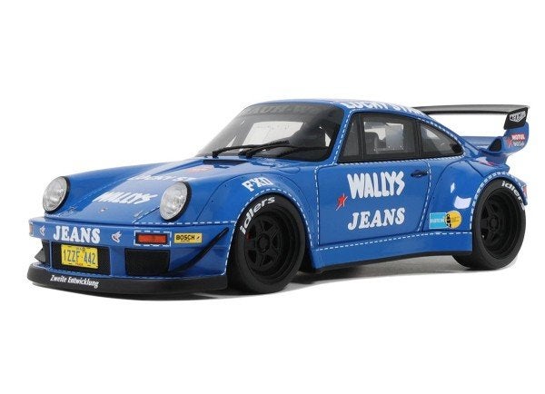 Porsche 911 RWB Osho Arrow Blue Schaal 1:18, Overige merken, Auto, GT Spirit, Nieuw