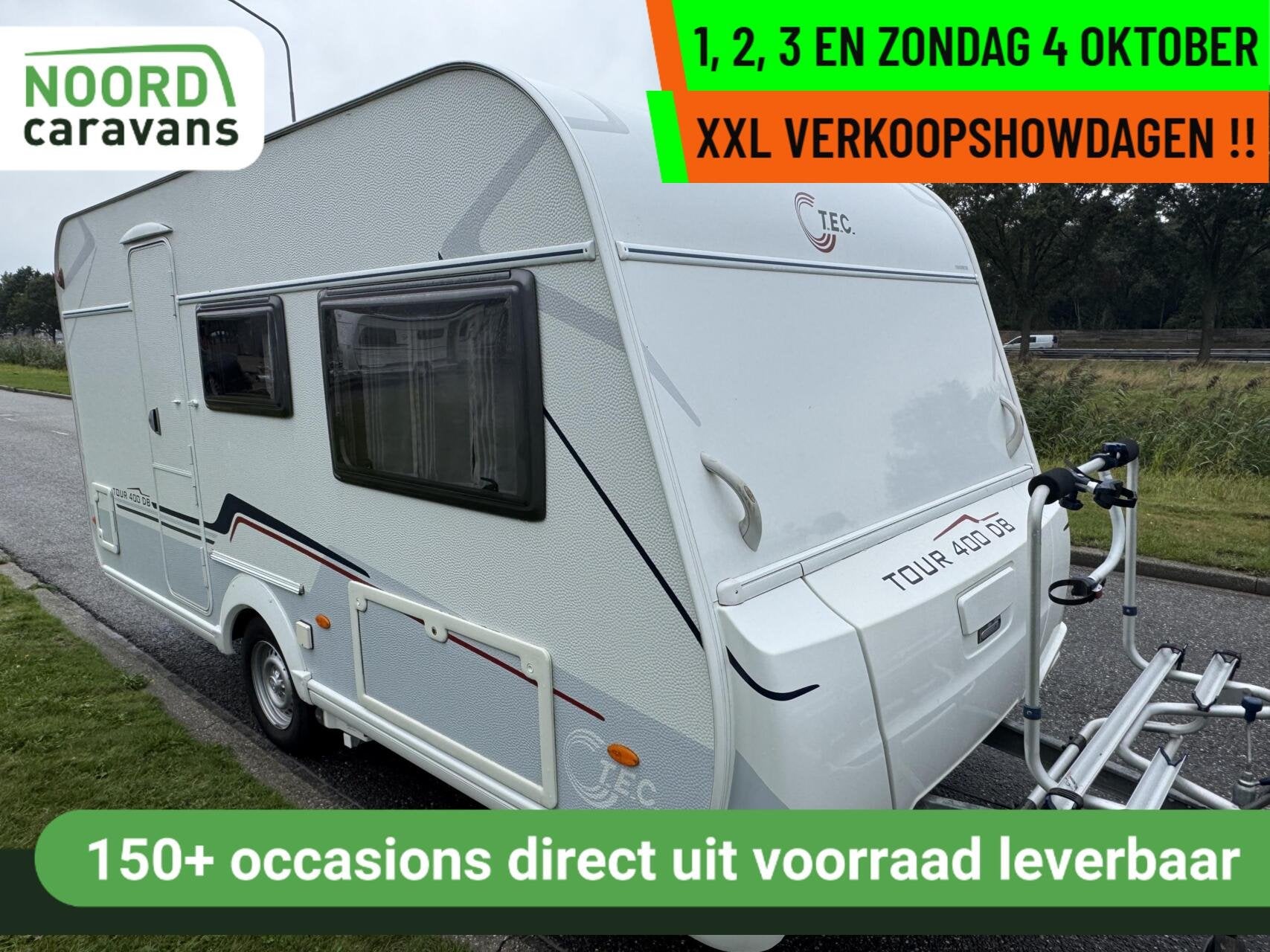 Tec 400 - XXL VERKOOPSHOW 1,2,3 & 4 OKT. 10-17 UUR., Caravans en Kamperen, T.E.C., Bedrijf, Treinzit, Hordeur