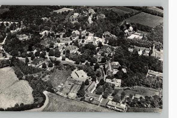 Halsteren Vrederust Panorama  KLM Luchtfoto, Ophalen of Verzenden, 1940 tot 1960, Ongelopen, Noord-Brabant