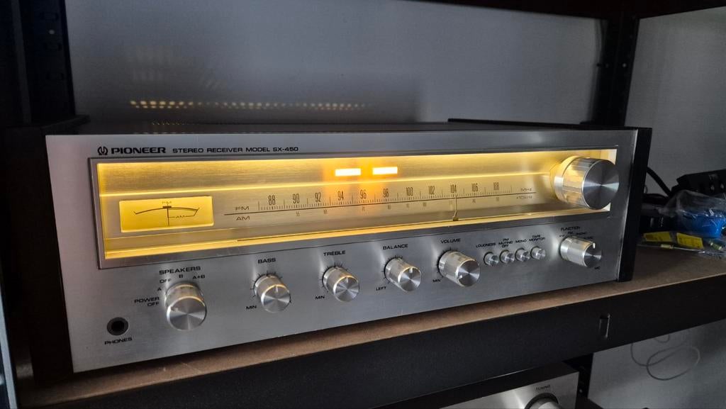 Pioneer SX-450 receiver, Gebruikt, Ophalen of Verzenden, Pioneer, Minder dan 60 watt