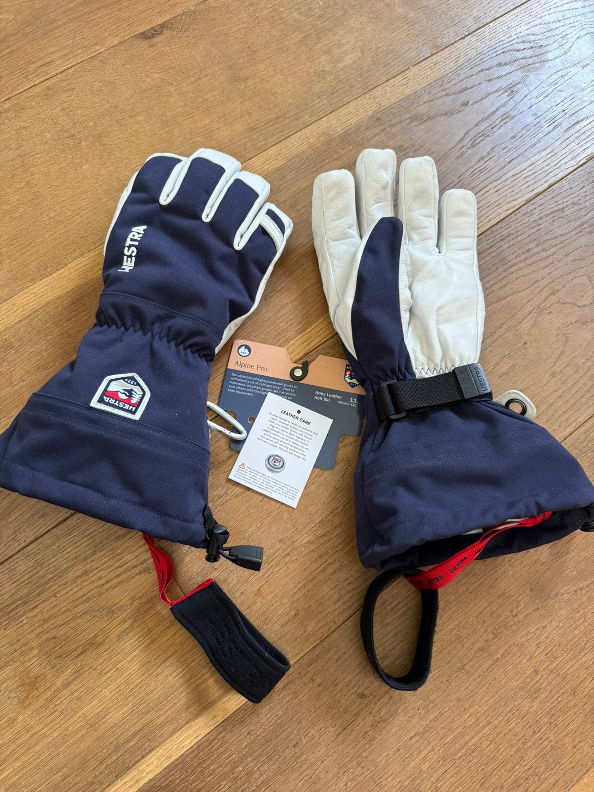 Hestra Army Leather Heli ski, navy (donkerblauw), maat 11, Kleding | Heren, Mutsen, Sjaals en Handschoenen, Ophalen of Verzenden