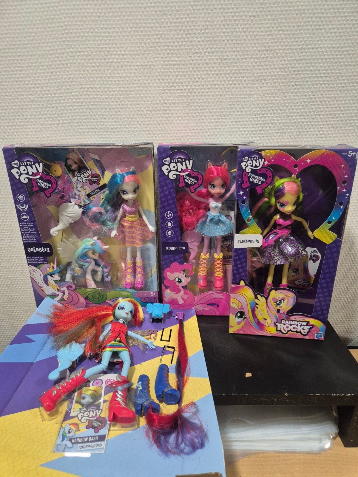 My Little Pony Equestria Girls poppen set, Ophalen of Verzenden, Zo goed als nieuw