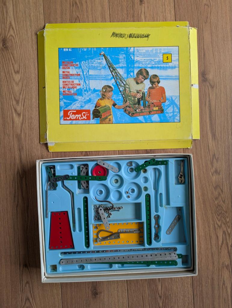 Vintage TemSi Metalen Constructie Dozen - Grote Collectie, Ophalen, Gebruikt, Overige merken