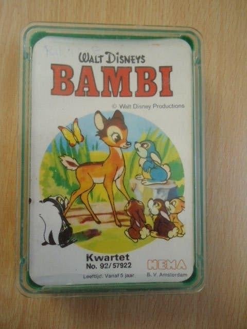 Walt Disney Bambi kwartet, Ophalen of Verzenden, Bambi of Dumbo, Zo goed als nieuw, Overige typen