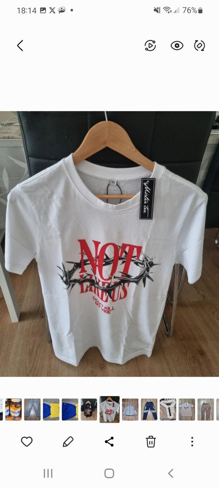 t shirt, Ophalen
