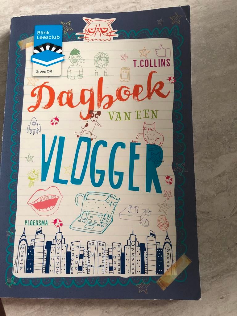 Dagboek van een Vlogger - T. Collins (Blink Leesclub), Ophalen of Verzenden, Gelezen, Fictie algemeen