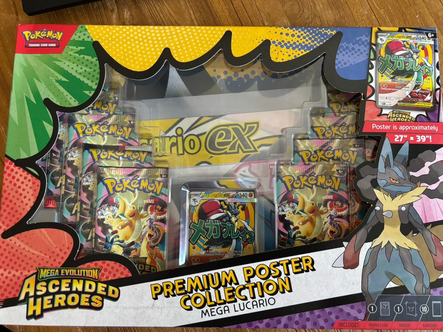Pokemon Ascended heroes premium poster collection Lucario, Ophalen, Zo goed als nieuw, Overige typen