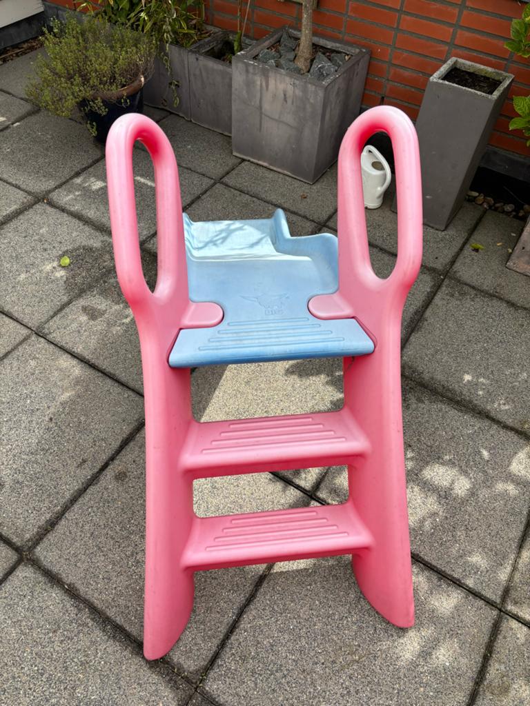 BIG Baby Slide Glijbaantje - Roze/Blauw, Ophalen of Verzenden, Gebruikt, Glijbaan