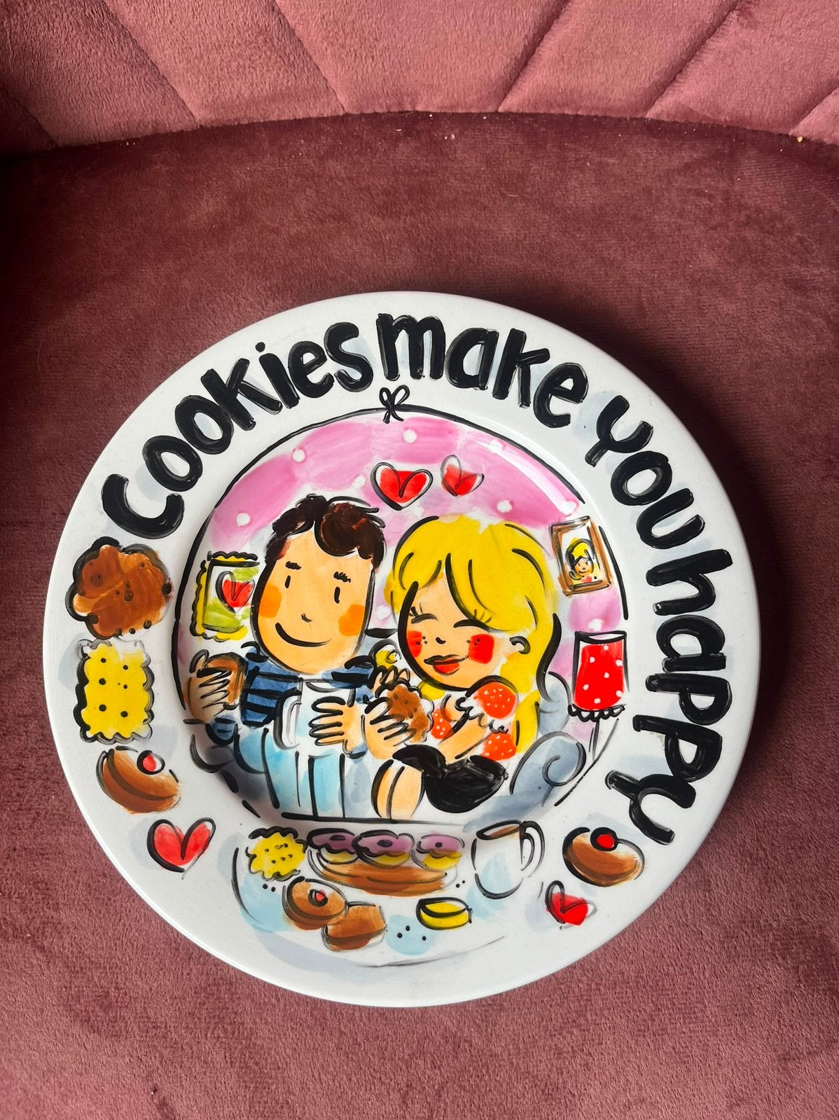 Blond Amsterdam LE handwerk ontbijtbordje cookies, Ophalen of Verzenden, Zo goed als nieuw, Aardewerk