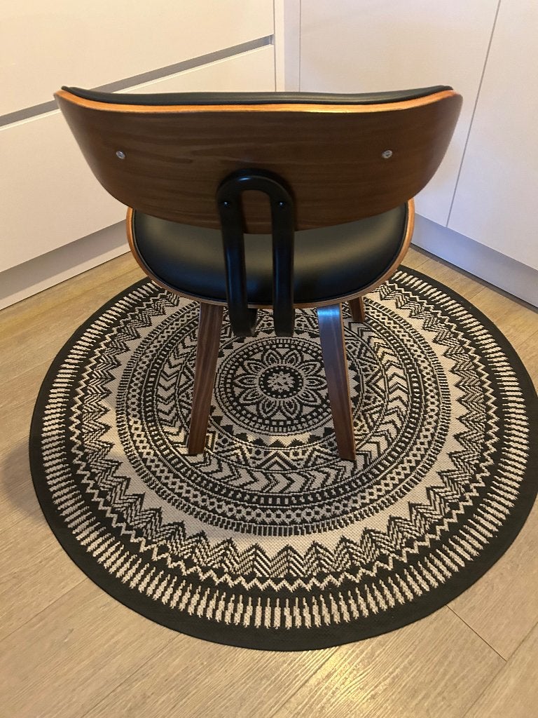 Dutchbone blackwood eetkamerstoelen, Zwart, Vintage, Zo goed als nieuw, Vier
