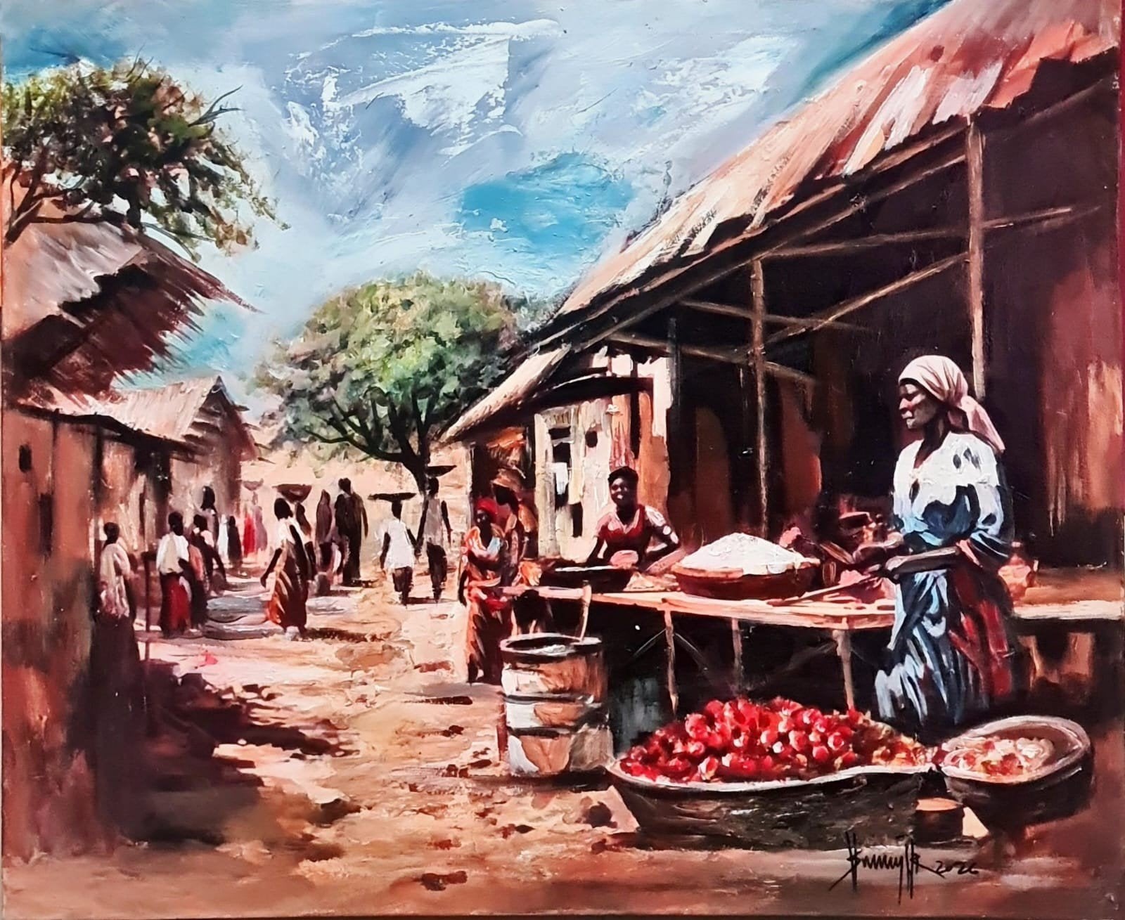 Local marketplace (Ibrahim Sesay Jr.), Antiek en Kunst, Ophalen