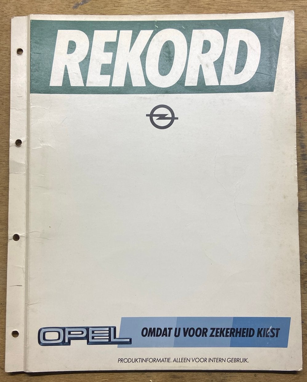 Opel Rekord E dealerinformatie 1982, Ophalen of Verzenden, Zo goed als nieuw, Opel