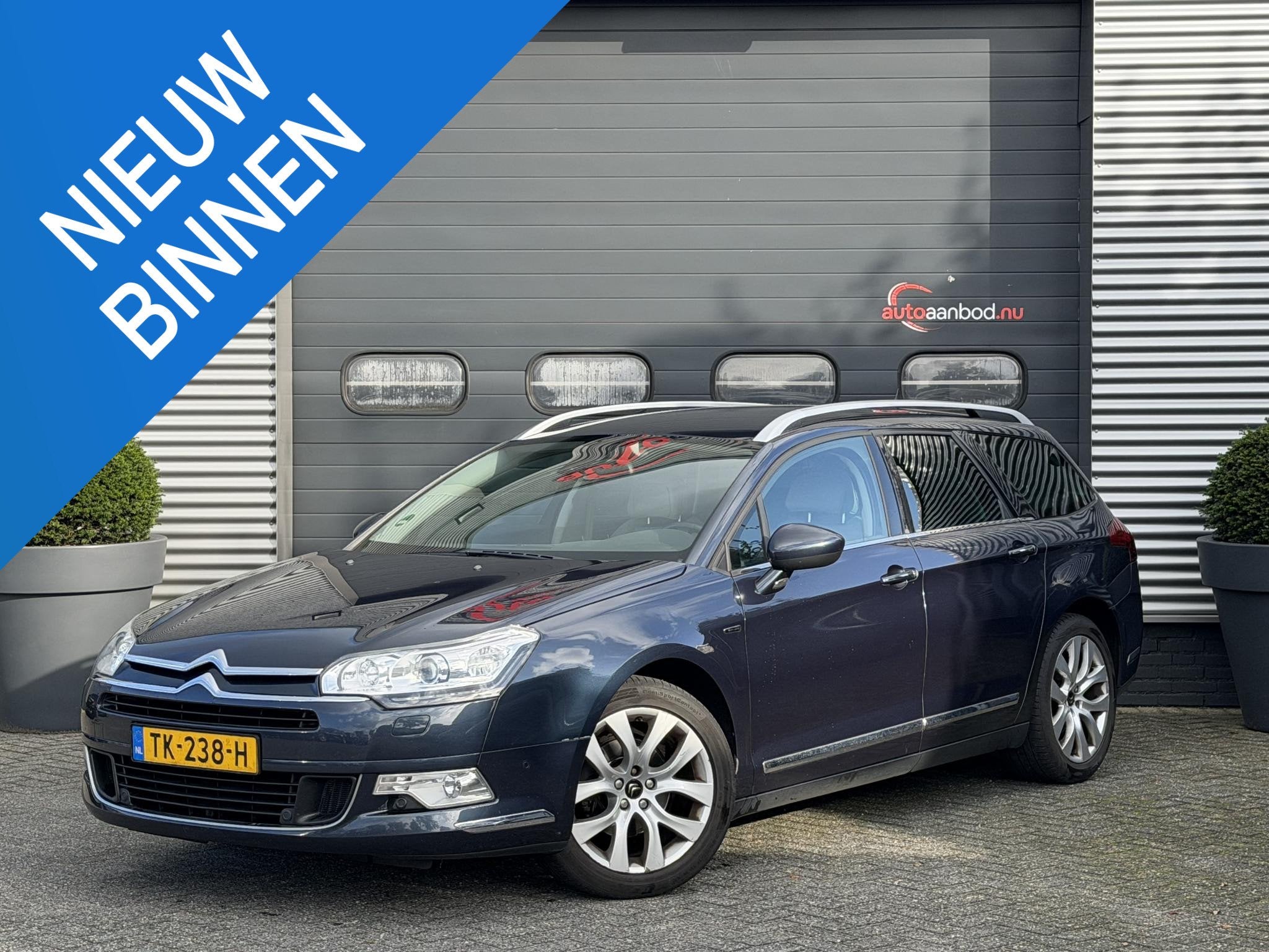 Citroen C5 Tourer 2.0 HDiF Exclusive | Lederen Bekleding | X, Auto's, Euro 5, 4 cilinders, Blauw, 163 pk