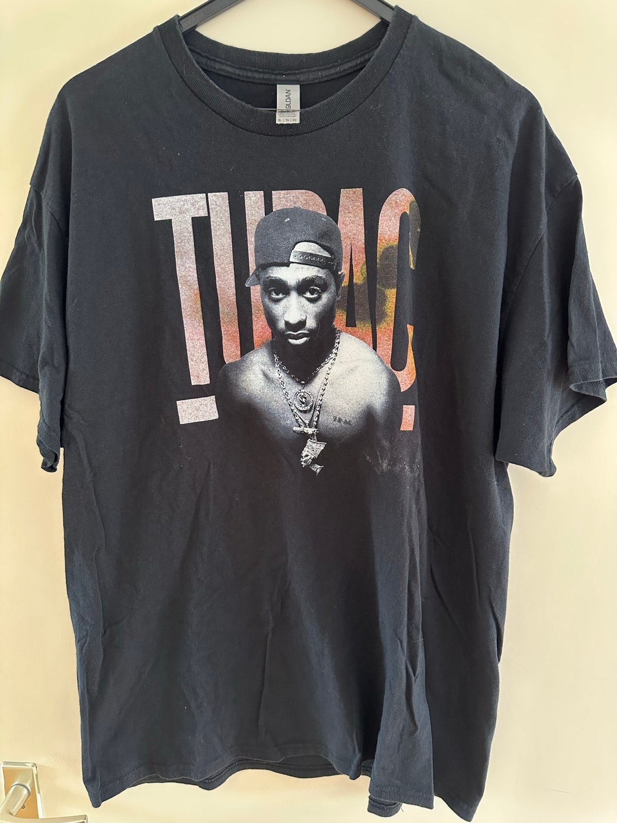 Tupac T-shirt Zwart Maat XL, Ophalen of Verzenden, Zo goed als nieuw, Maat 56/58 (XL), Zwart