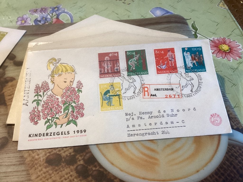 No4353 E41 aangetekend Amsterdam Heb ook Nederland jaargang, Ophalen of Verzenden, Beschreven, Nederland