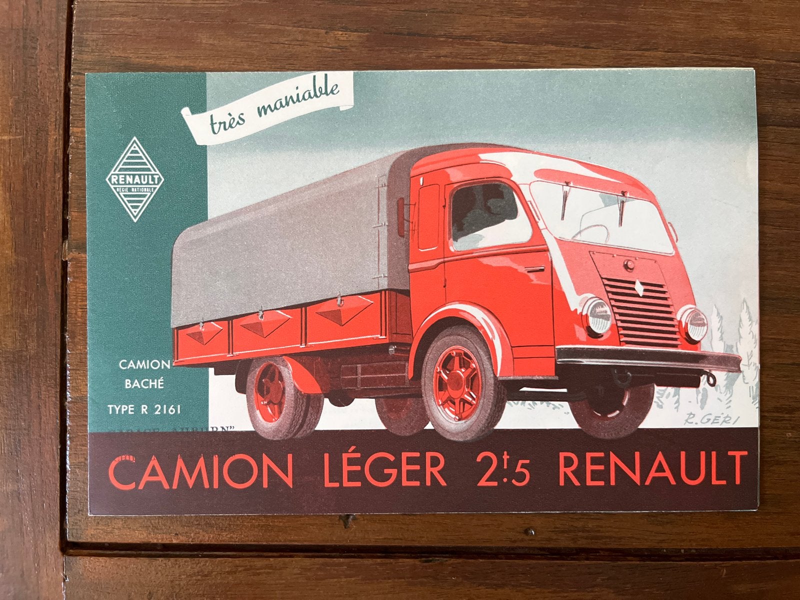 Renault Camion Léger 2t5 folder - Zeer nette staat, Ophalen of Verzenden, Zo goed als nieuw, Renault