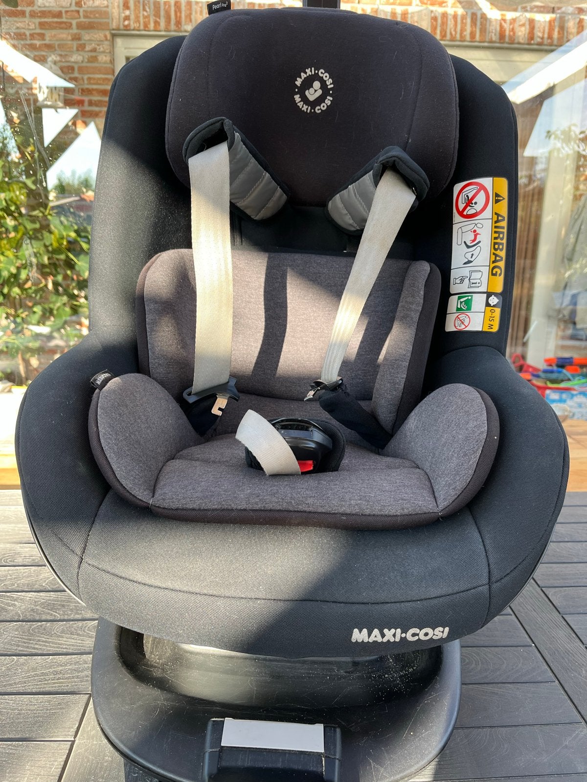 Maxi Cosi Pearl Pro 2 met 2wayFix base, Ophalen, Gebruikt, 0 t/m 18 kg, Verstelbare rugleuning