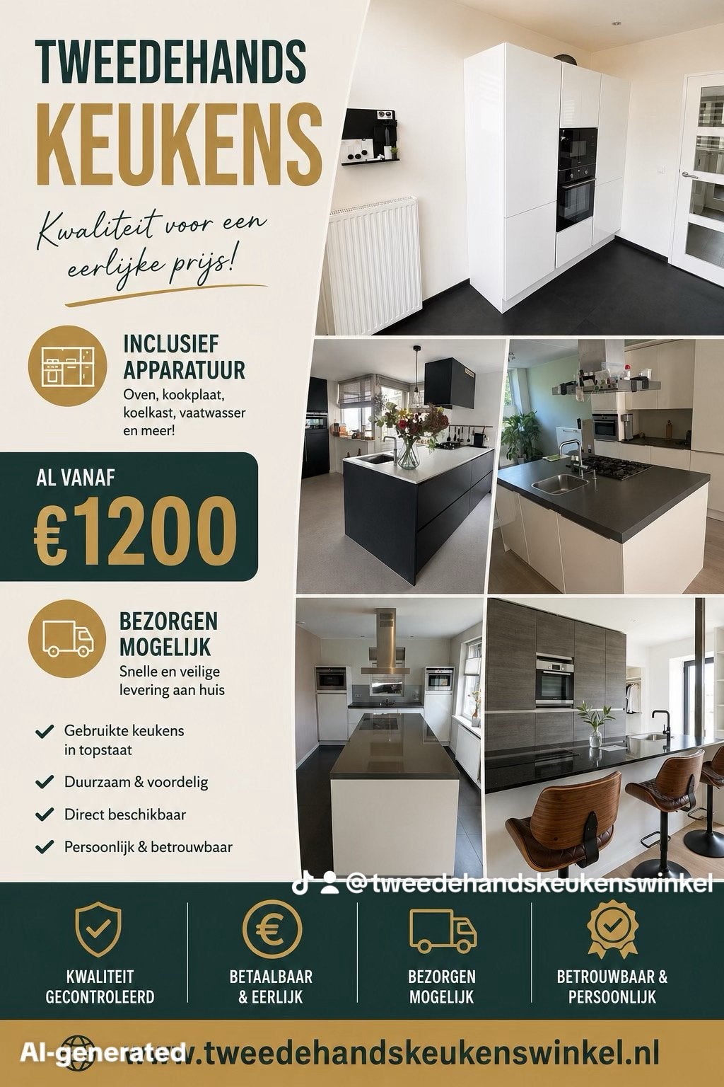 ✨  🏡 TWEEDEHANDS KEUKENS  BIJ TWEEDEHANDSKEUKENSWINKEL ✨