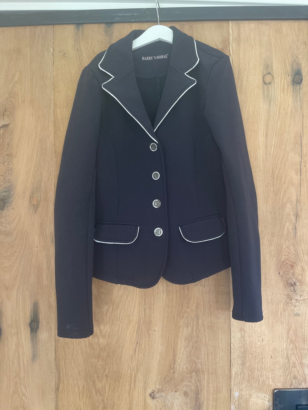 Harry’s horse donkerblauw wedstrijd jasje, Ophalen of Verzenden, Zo goed als nieuw, Dressuur, Bovenkleding