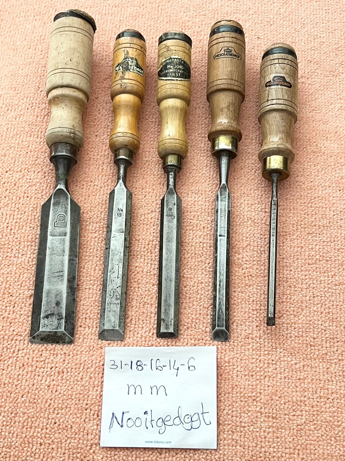 Vintage  5 / Nooitgedagt Steekbeitels - Diverse Maten, Antiek en Kunst, Antiek | Gereedschap en Instrumenten, Ophalen of Verzenden