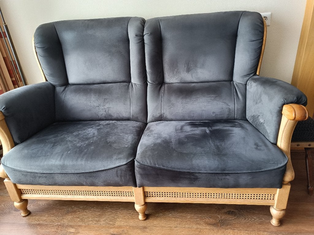 2 zits bank en Fauteuil, Huis en Inrichting, Ophalen, Gebruikt, 150 tot 200 cm, Tweepersoons