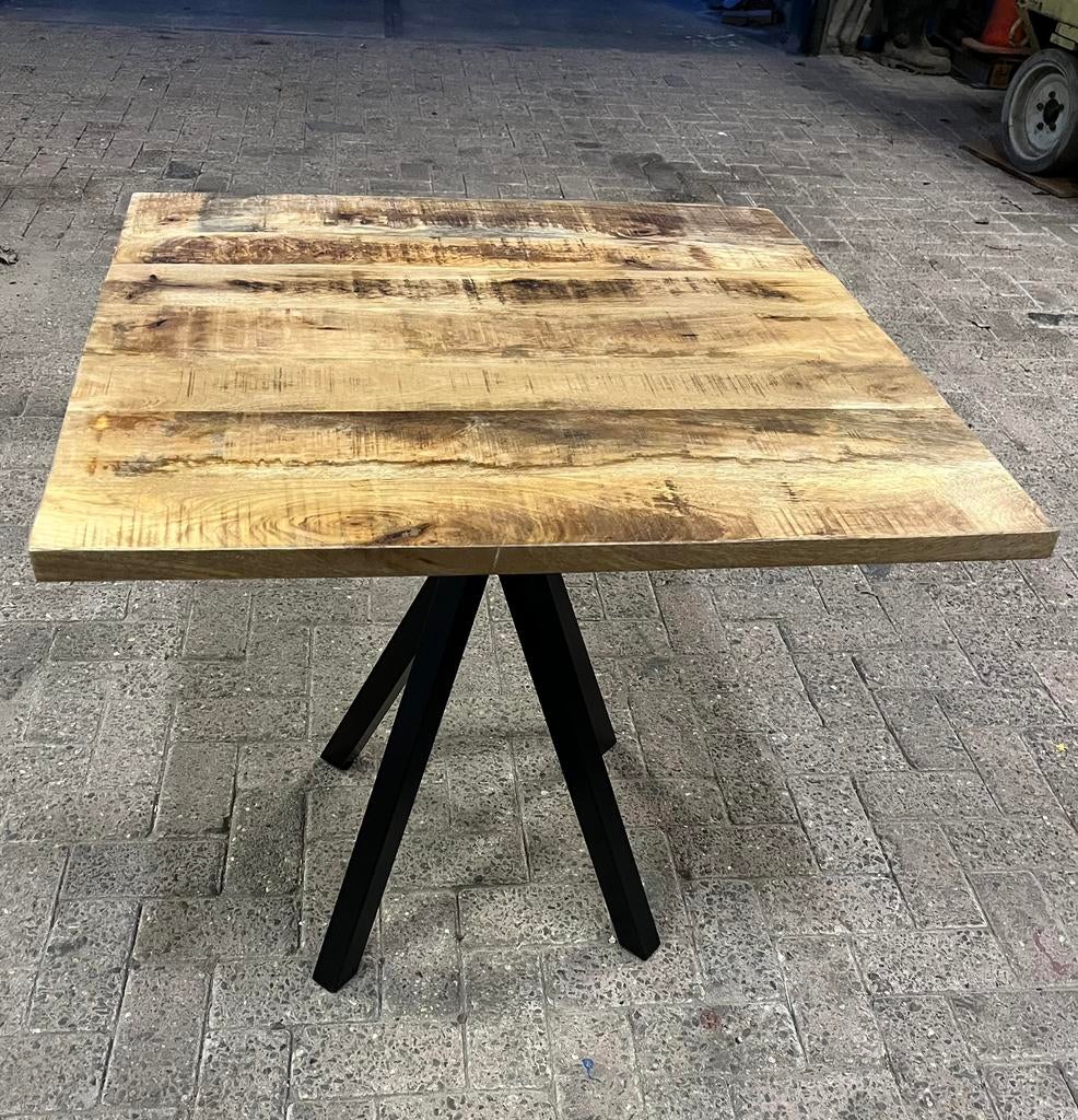 Tafel met stalen poot, Ophalen, 50 tot 100 cm, Vierkant, Nieuw