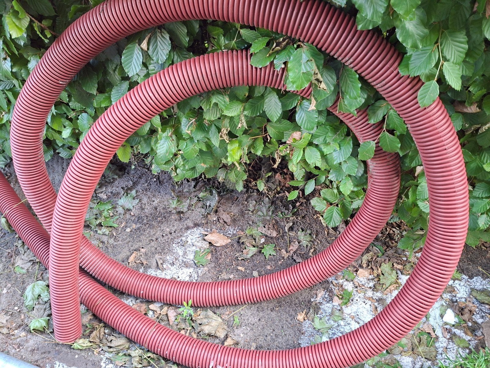 Rode flexibele PVC (mantelbuis), Ophalen, Pvc, Nieuw, 80 mm of meer